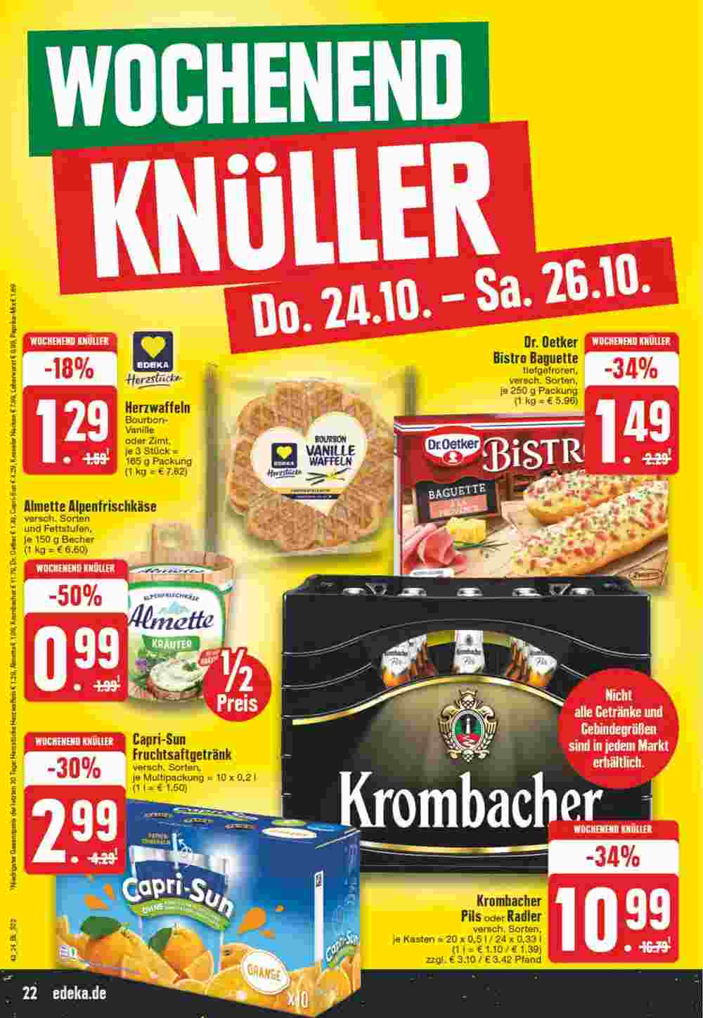 EDEKA Vogl Prospekt (ab 21.10.2024) zum Blättern - Seite 22