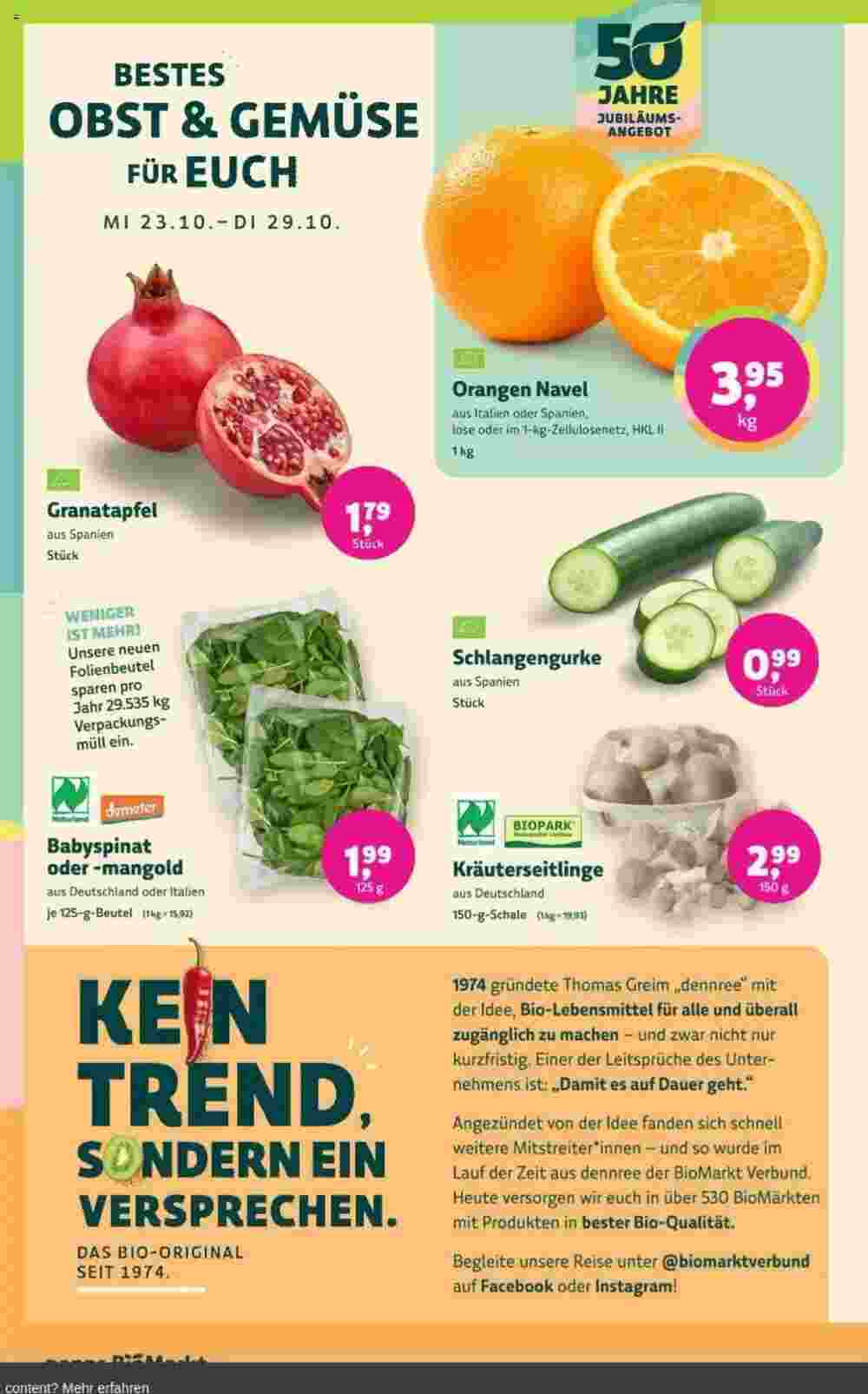 Denns BioMarkt Prospekt (ab 23.10.2024) zum Blättern - Seite 2