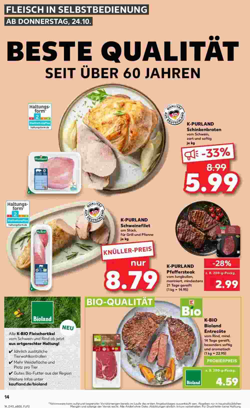 Kaufland Prospekt (ab 24.10.2024) zum Blättern - Seite 14