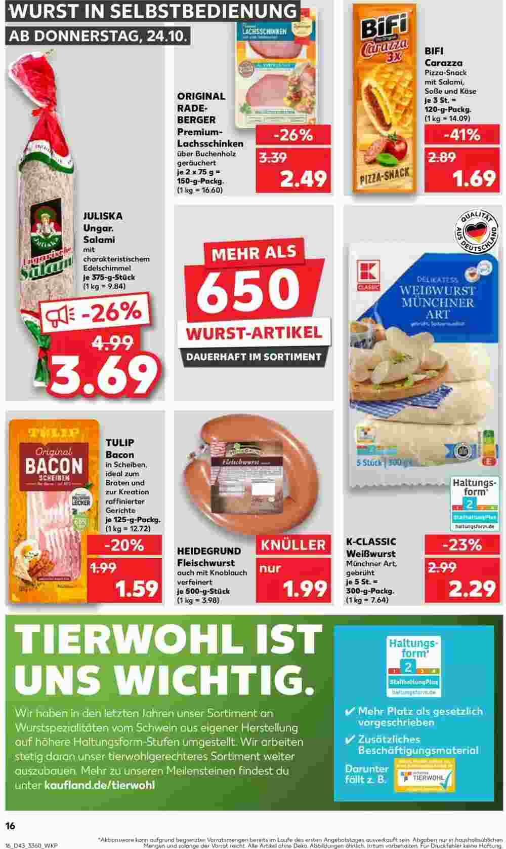 Kaufland Prospekt (ab 24.10.2024) zum Blättern - Seite 16