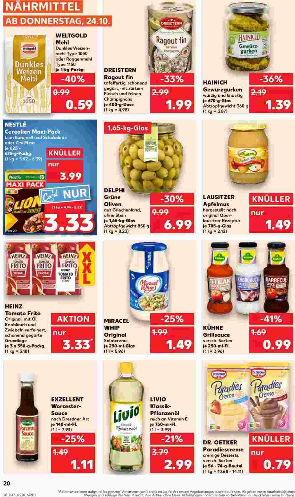 Kaufland Prospekt (ab 24.10.2024) zum Blättern - Seite 20