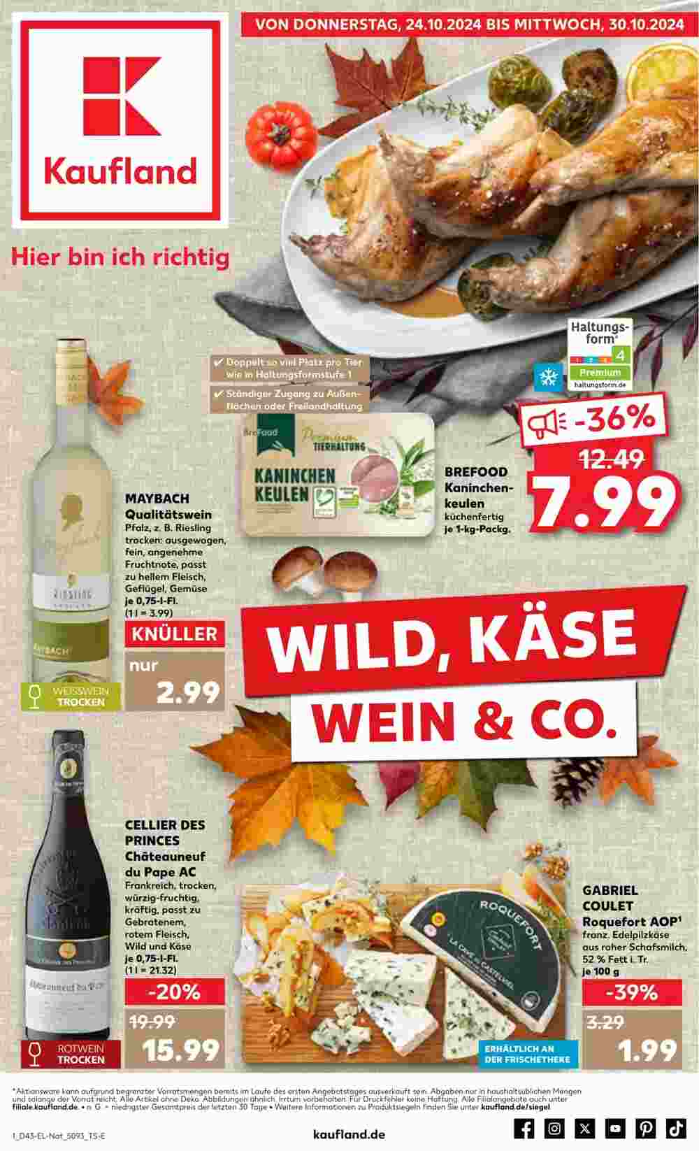 Kaufland Prospekt (ab 24.10.2024) zum Blättern - Seite 1