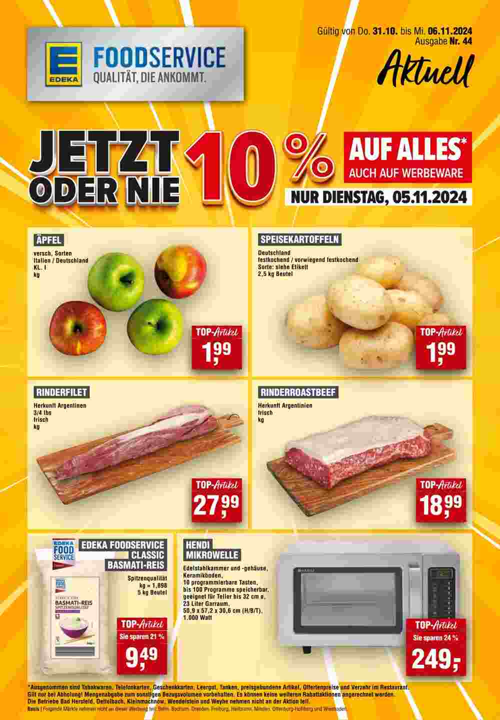 EDEKA Foodservice Prospekt (ab 24.10.2024) zum Blättern - Seite 1