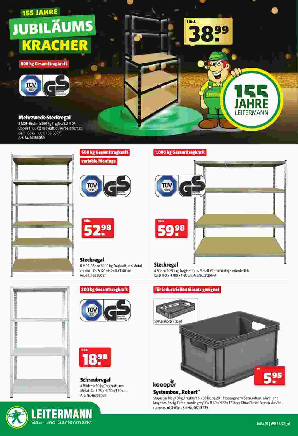 Leitermann Baumarkt Prospekt (ab 26.10.2024) zum Blättern - Seite 10