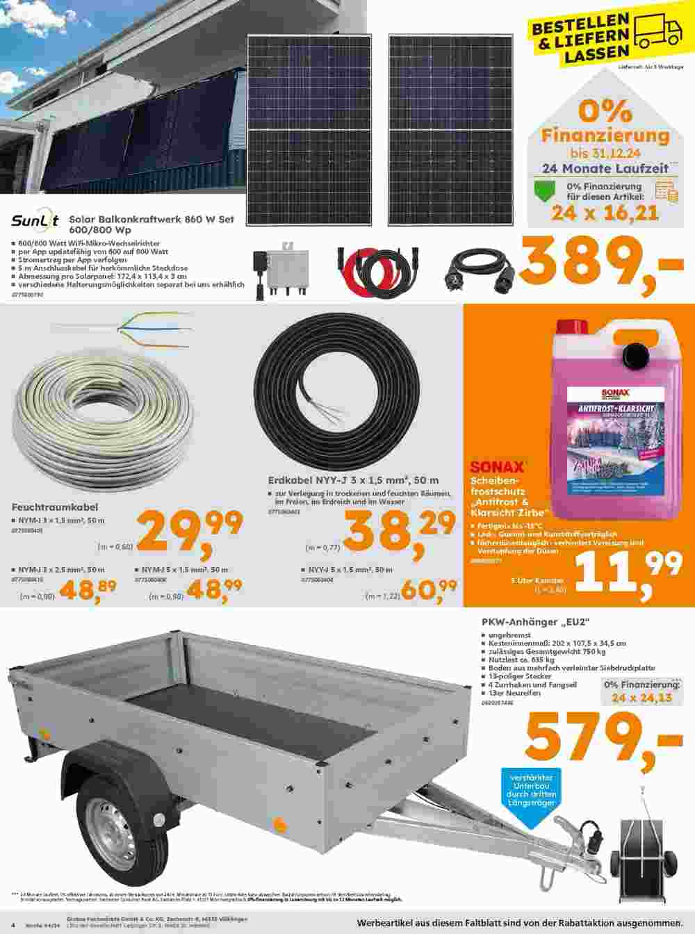 Globus Baumarkt Prospekt (ab 27.10.2024) zum Blättern - Seite 4