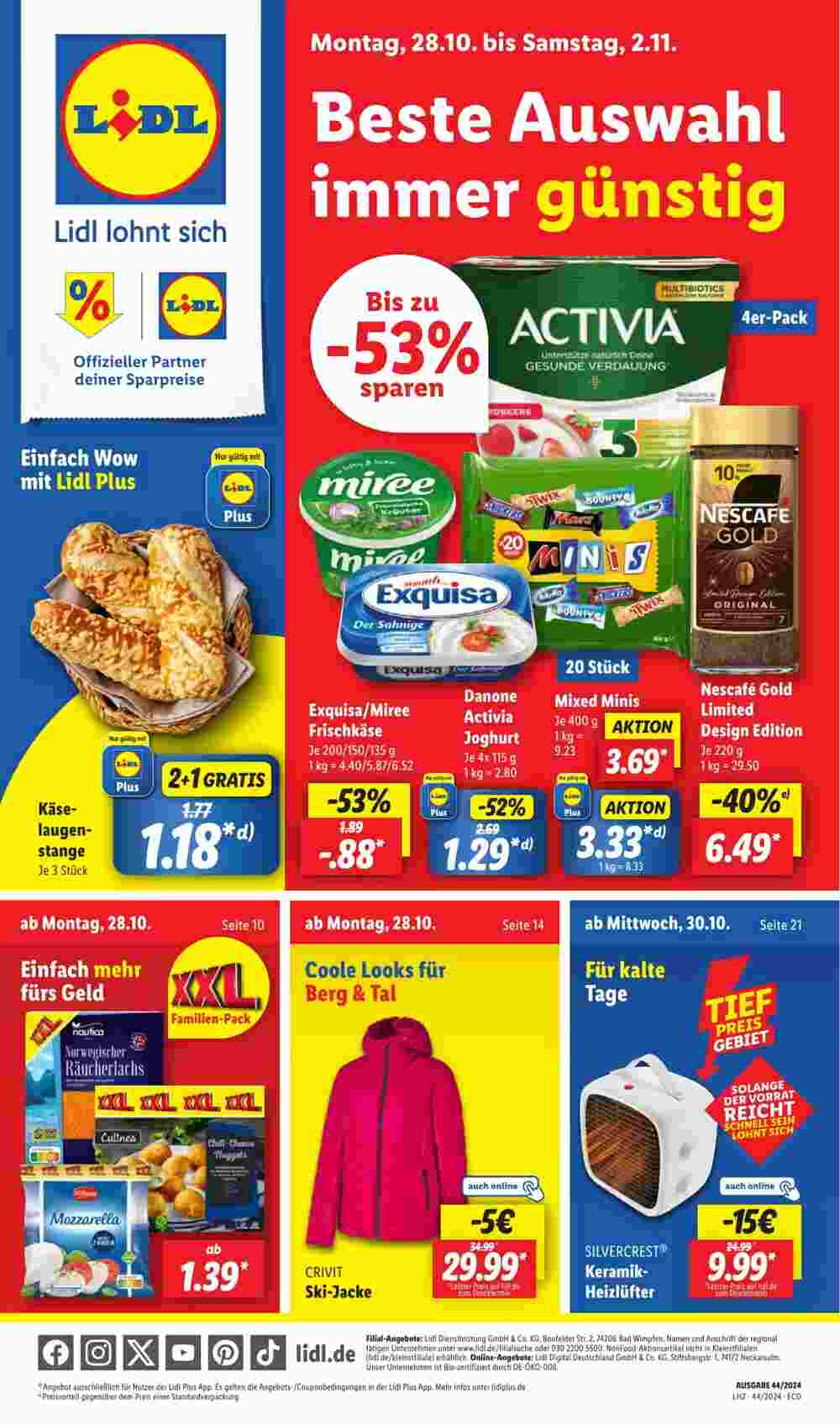 Lidl Prospekt (ab 28.10.2024) zum Blättern - Seite 1