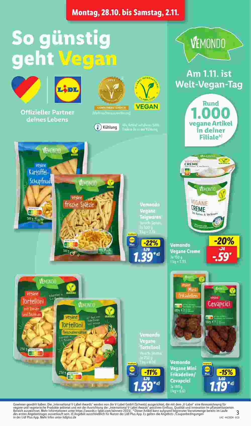 Lidl Prospekt (ab 28.10.2024) zum Blättern - Seite 3