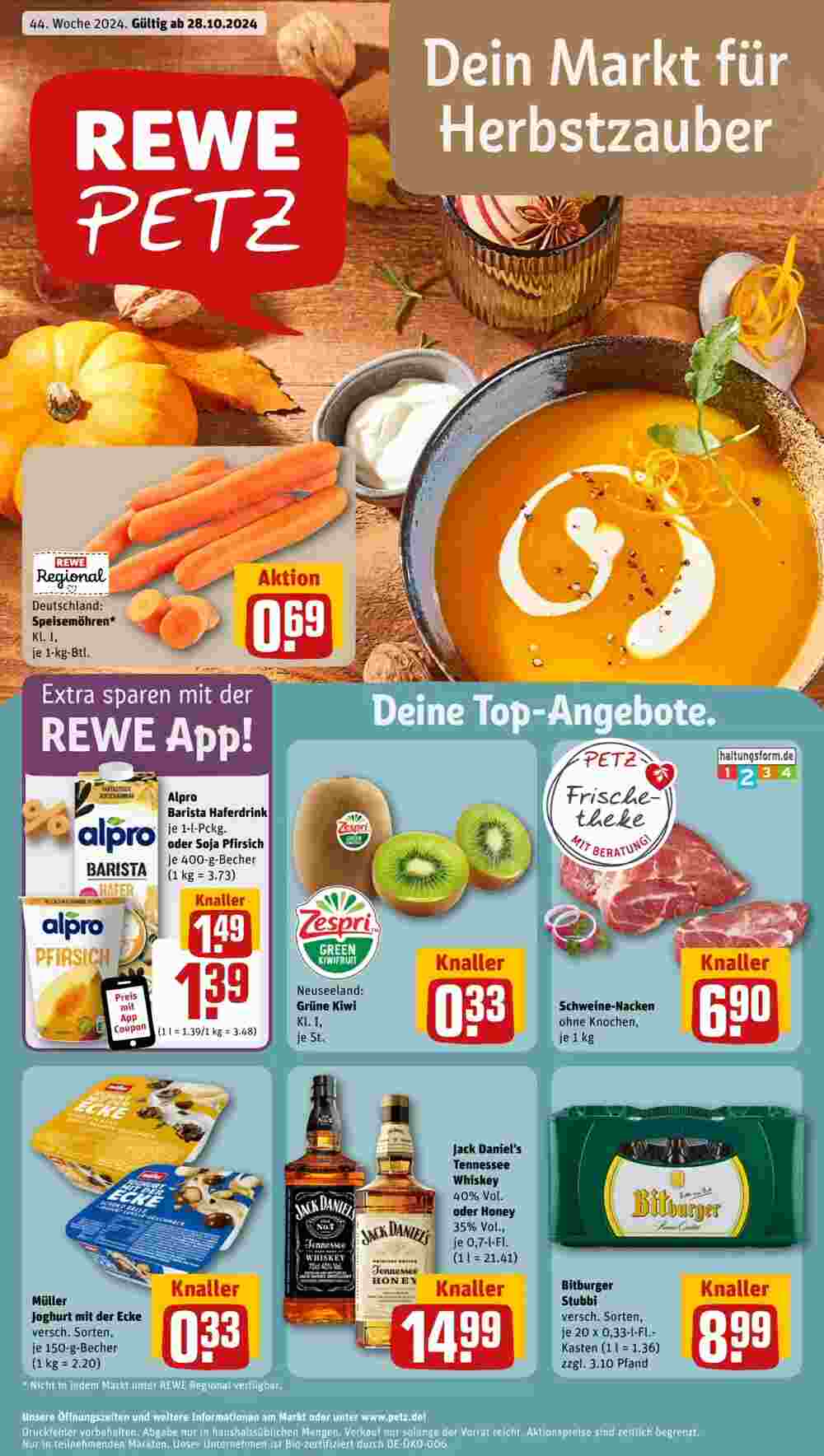 REWE PETZ Prospekt (ab 28.10.2024) zum Blättern - Seite 1