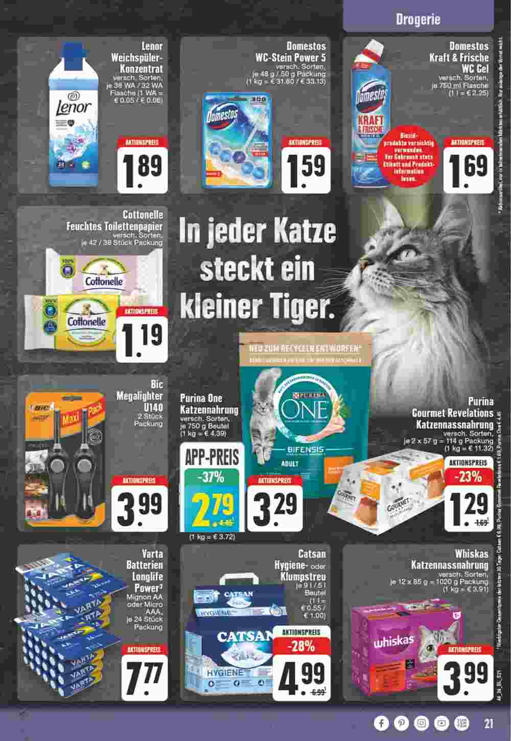 EDEKA Vogl Prospekt (ab 28.10.2024) zum Blättern - Seite 21