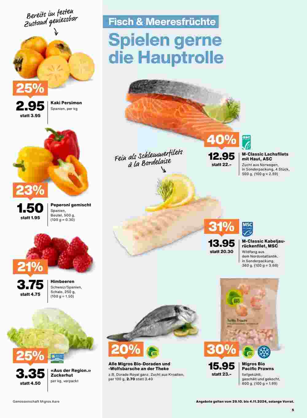 Migros Prospekt (ab 29.10.2024) zum Blättern - Seite 5