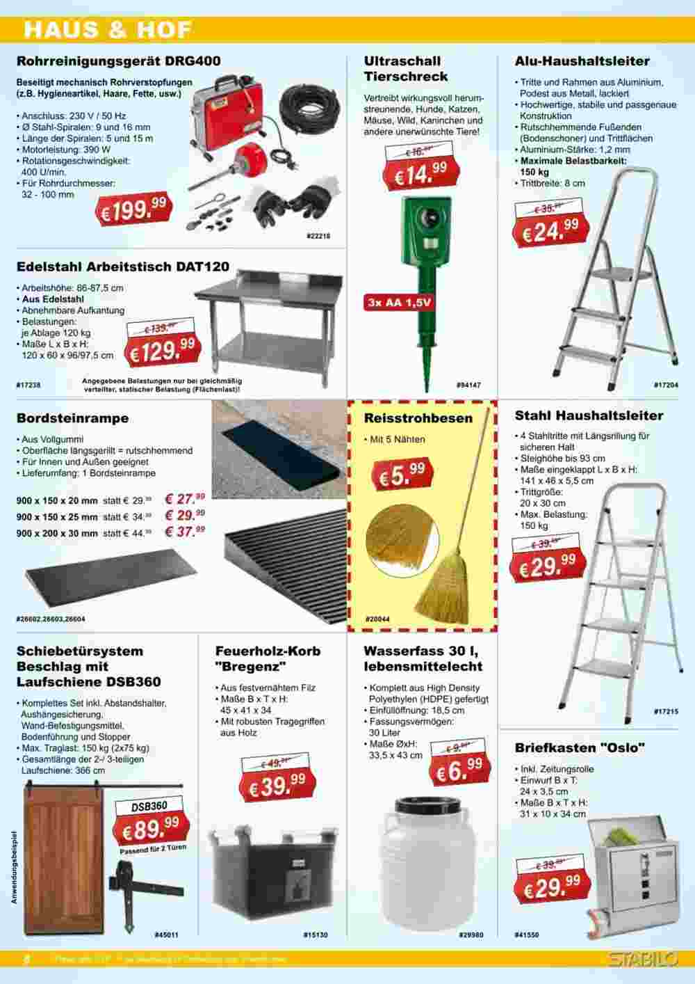 Stabilo Fachmarkt Prospekt (ab 30.10.2024) zum Blättern - Seite 8