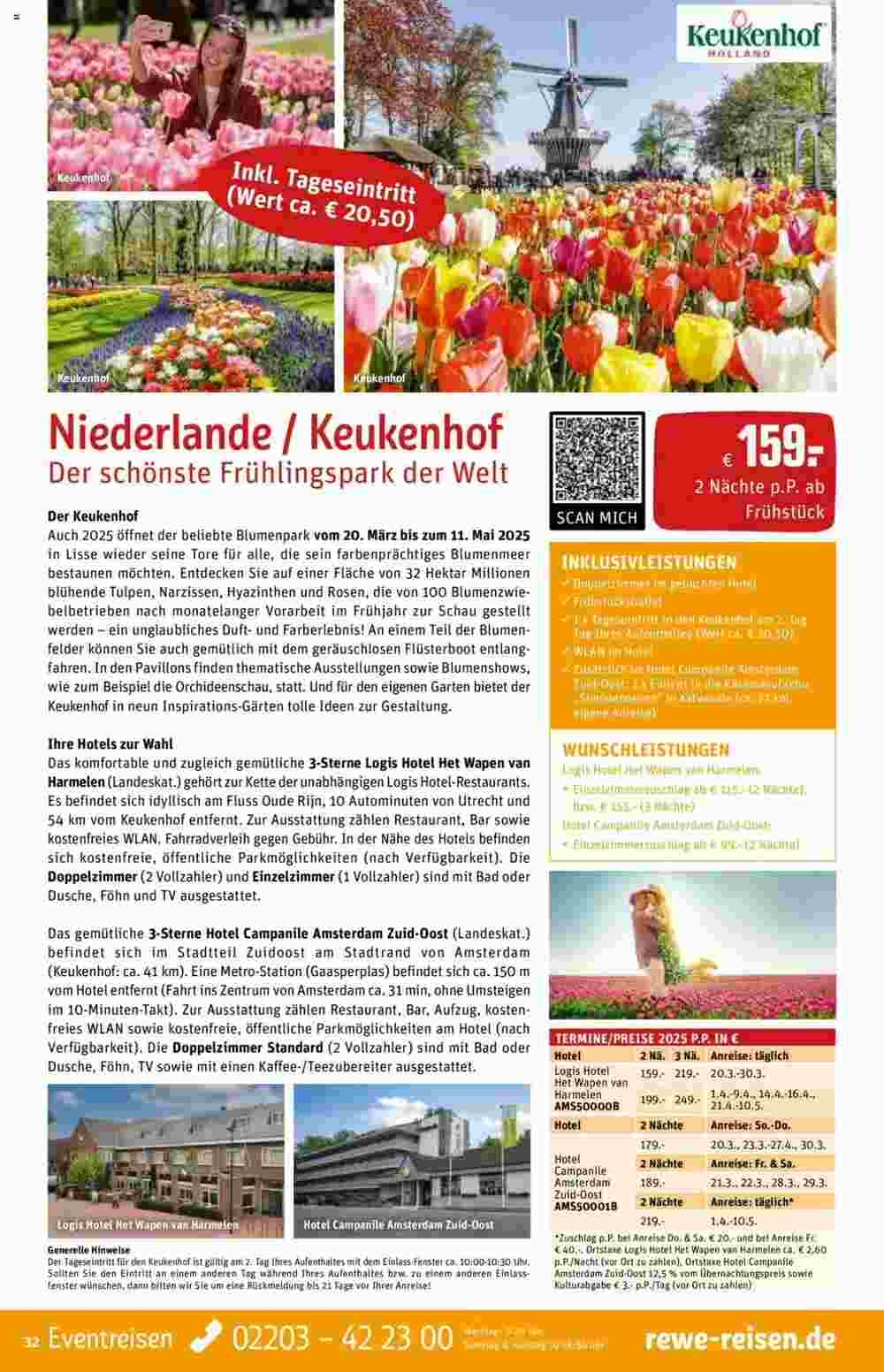 REWE Reisen Prospekt (ab 01.11.2024) zum Blättern - Seite 32