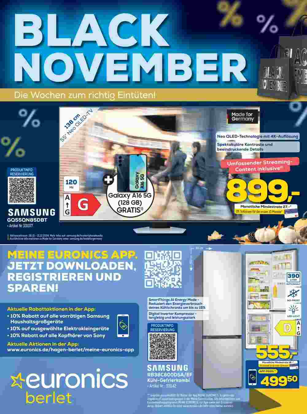 Euronics Prospekt (ab 02.11.2024) zum Blättern - Seite 1