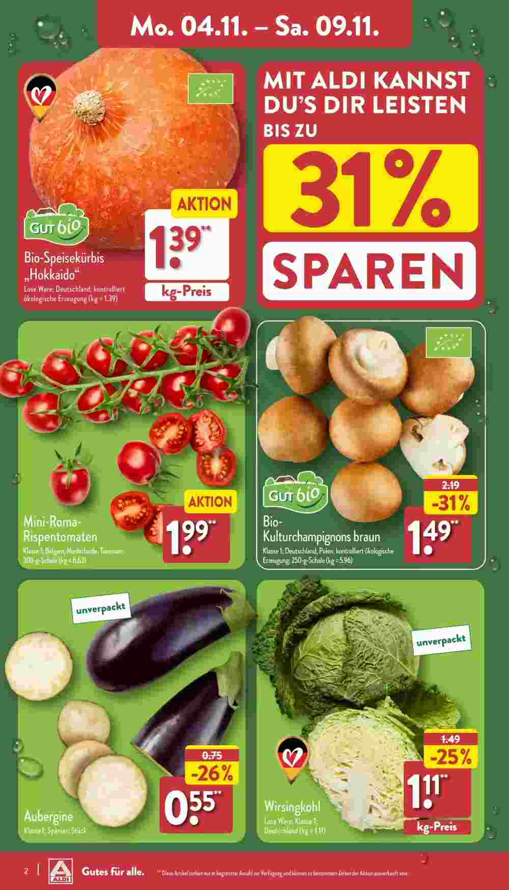 Aldi Nord Prospekt (ab 04.11.2024) zum Blättern - Seite 2