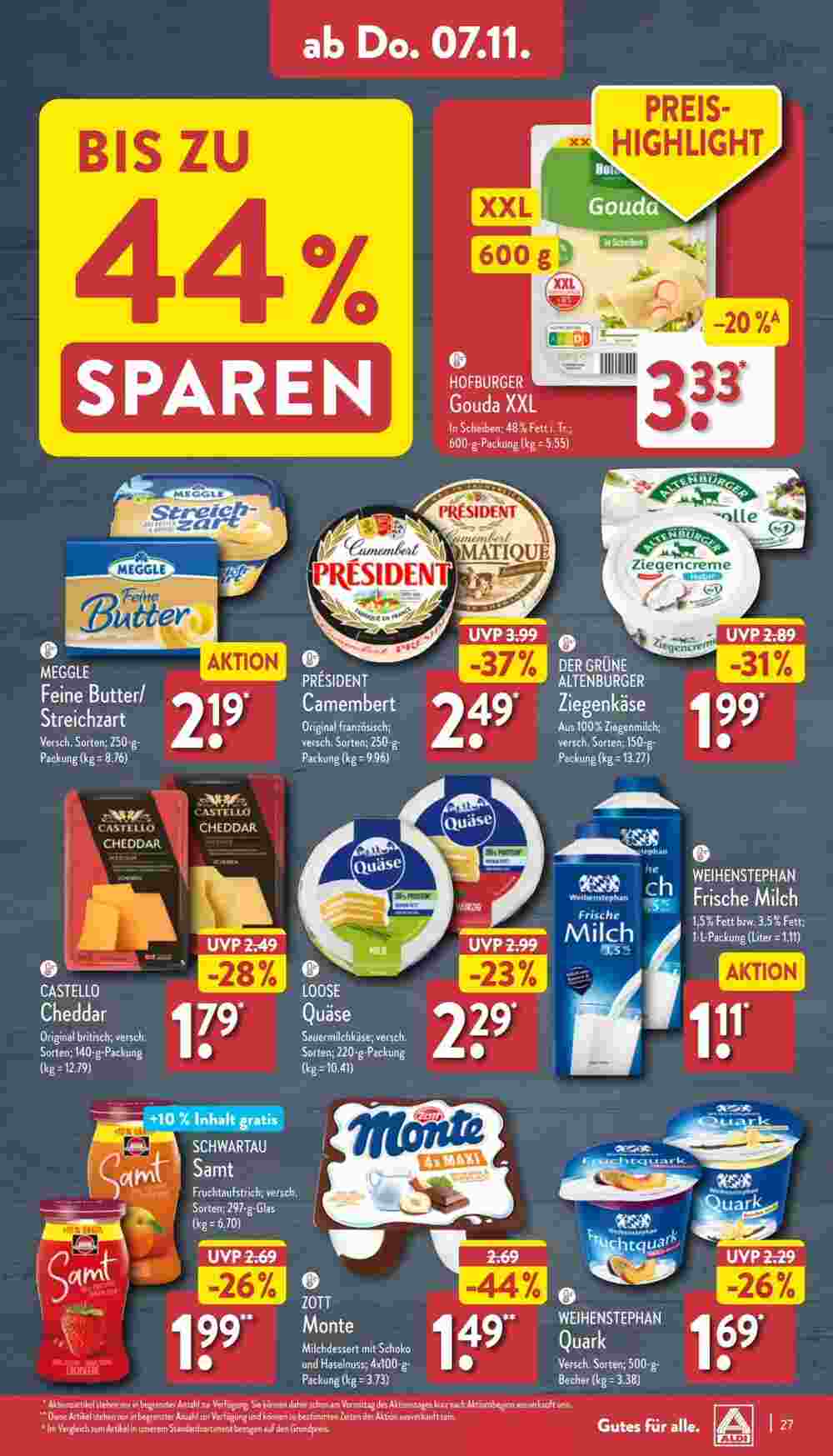 Aldi Nord Prospekt (ab 04.11.2024) zum Blättern - Seite 27