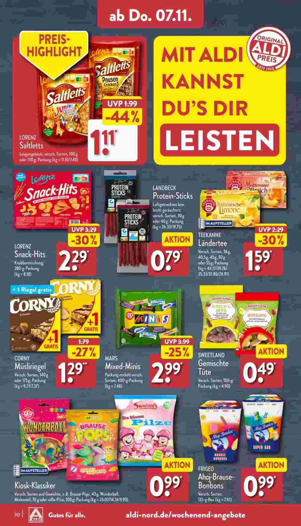 Aldi Nord Prospekt (ab 04.11.2024) zum Blättern - Seite 30