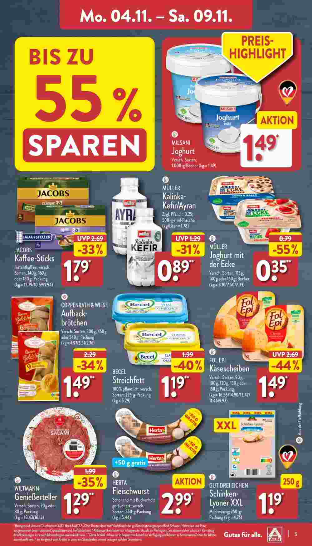 Aldi Nord Prospekt (ab 04.11.2024) zum Blättern - Seite 5