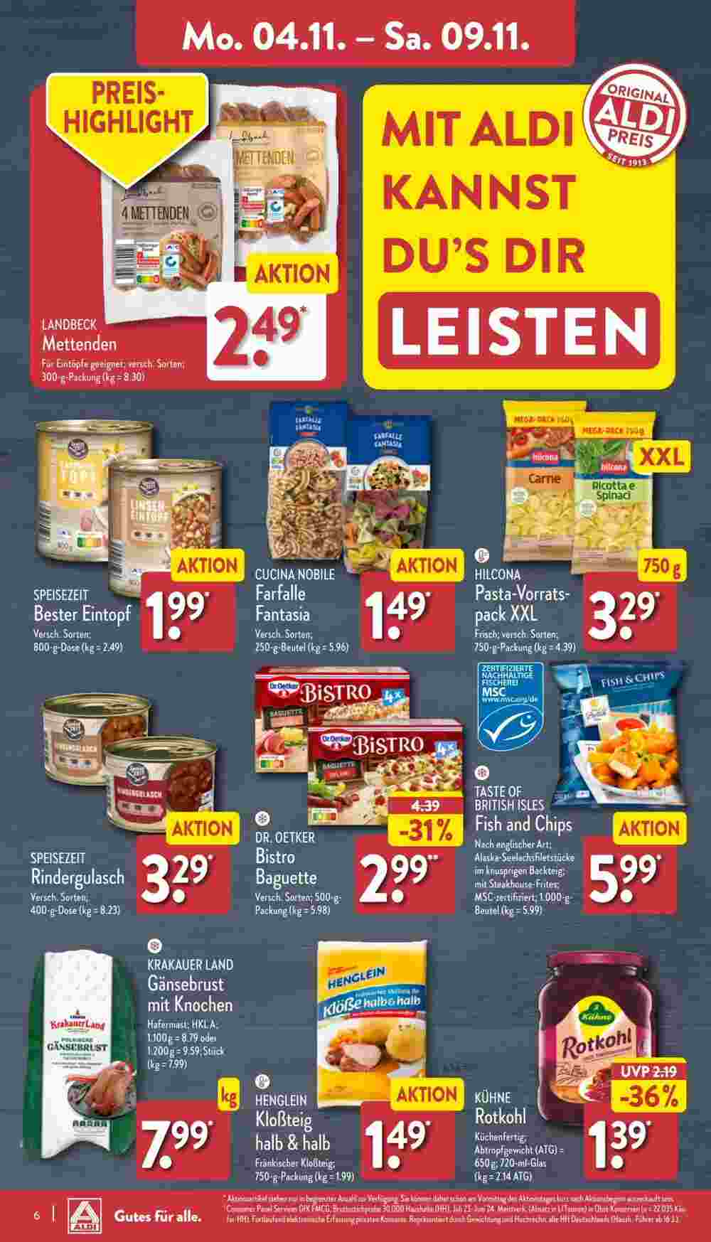 Aldi Nord Prospekt (ab 04.11.2024) zum Blättern - Seite 6