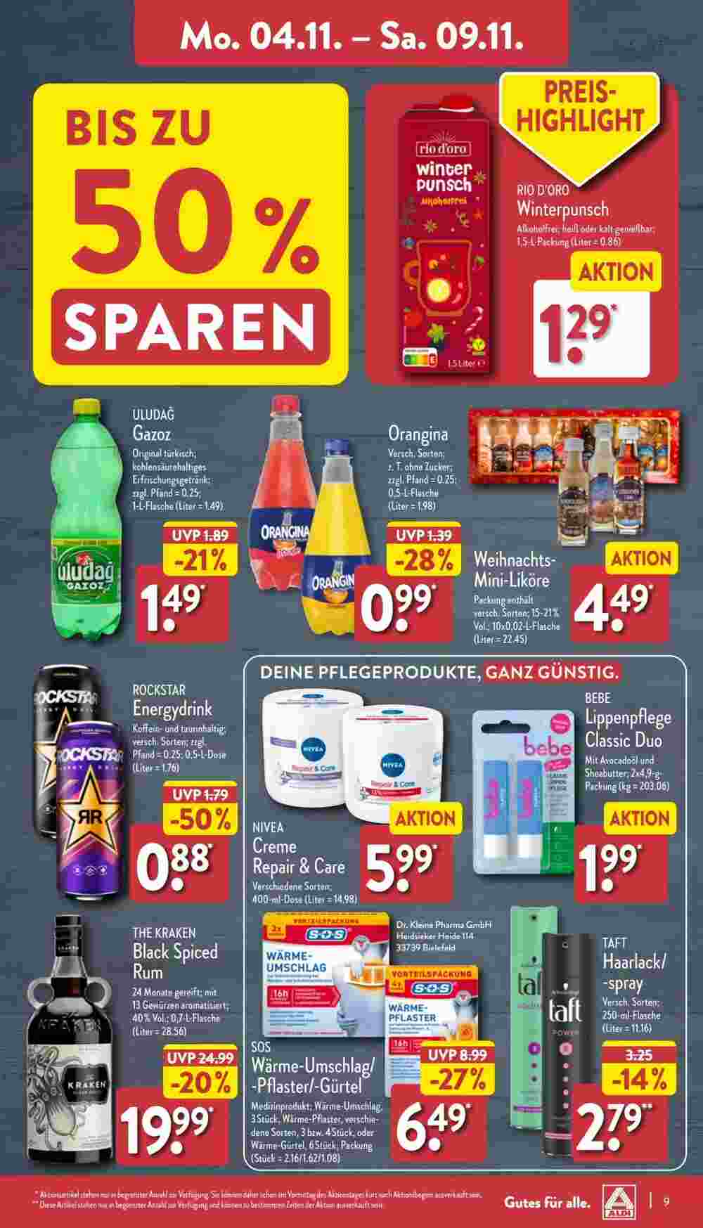 Aldi Nord Prospekt (ab 04.11.2024) zum Blättern - Seite 9