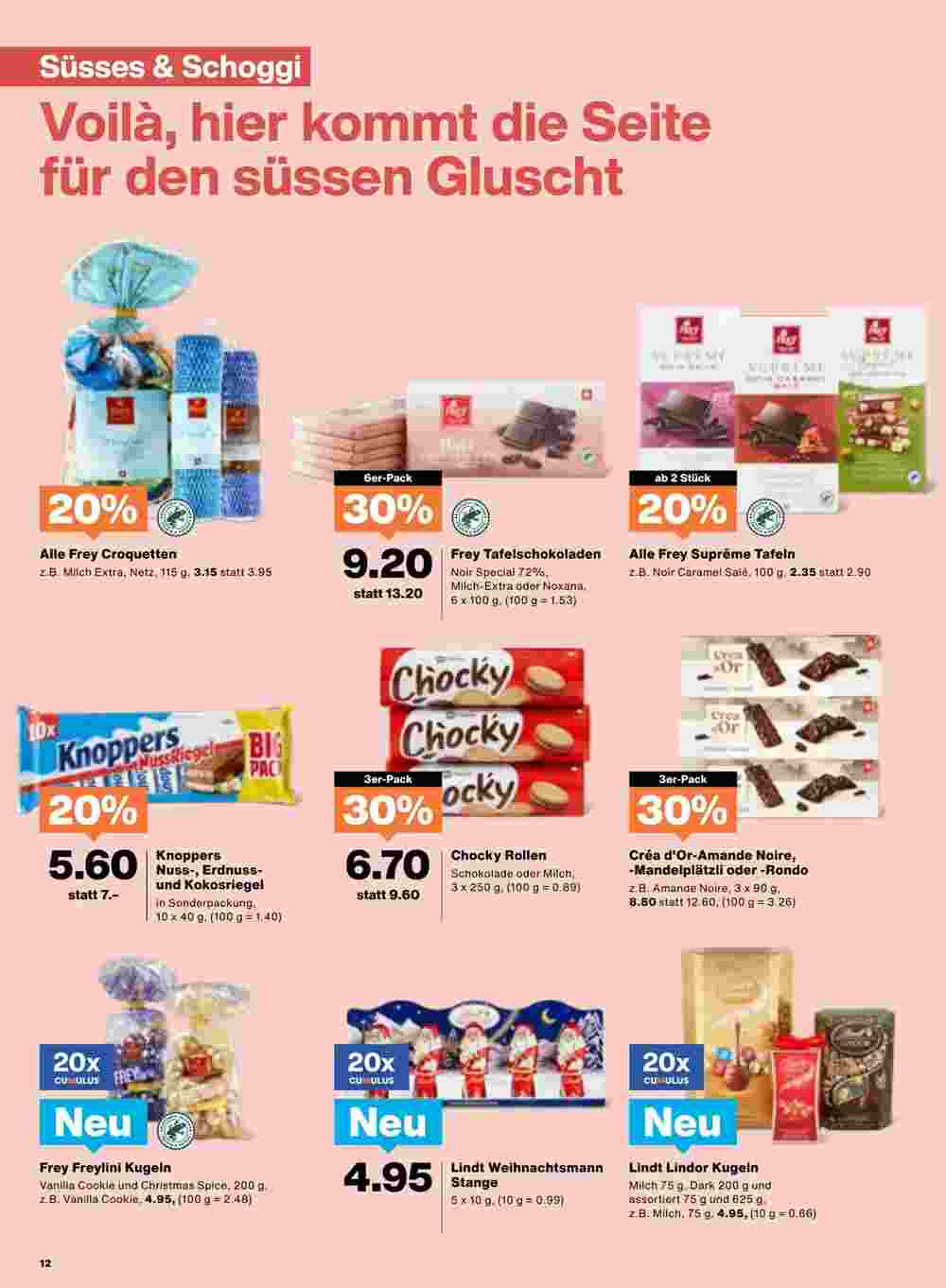 Migros Prospekt (ab 05.11.2024) zum Blättern - Seite 12