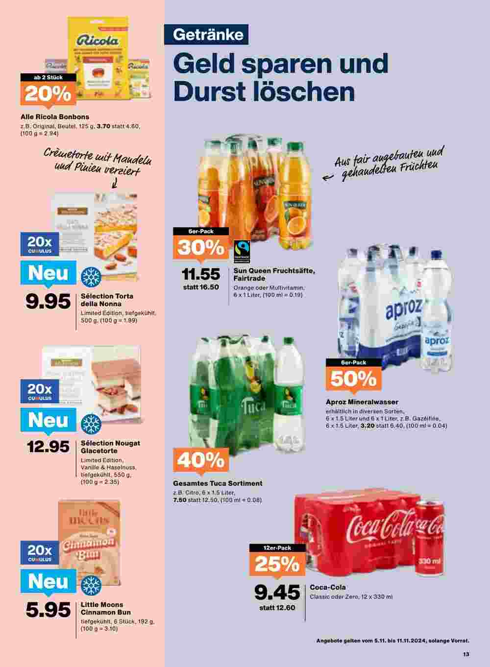 Migros Prospekt (ab 05.11.2024) zum Blättern - Seite 13