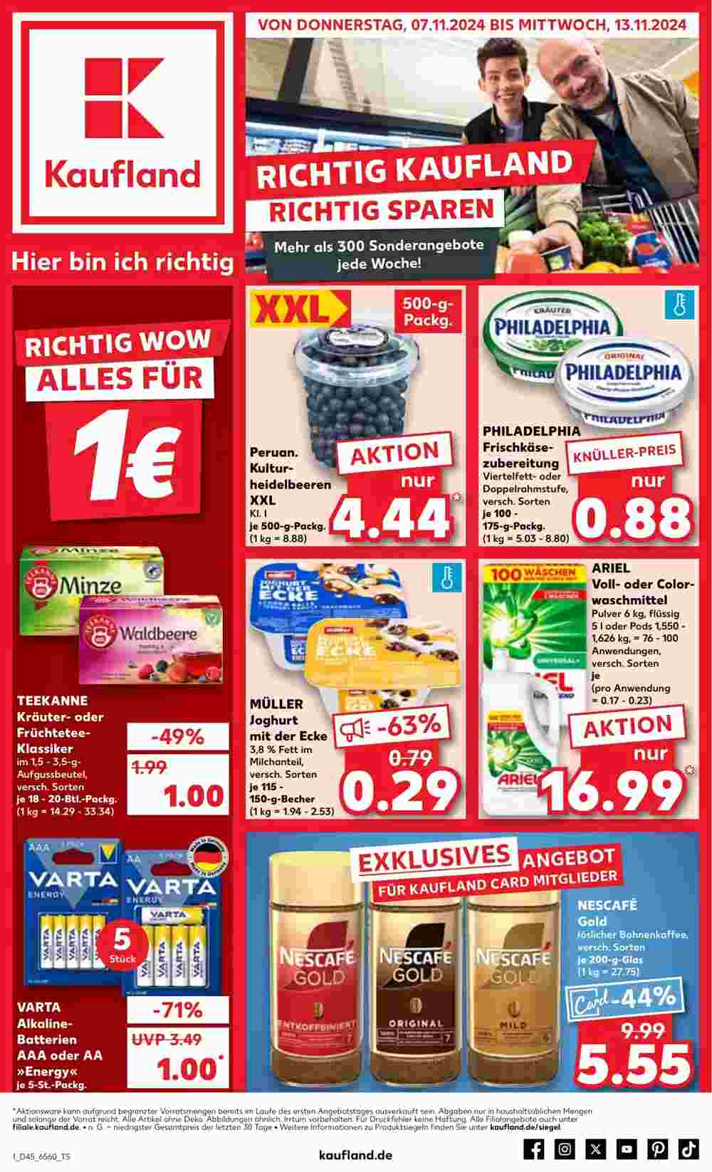 Kaufland Prospekt (ab 07.11.2024) zum Blättern - Seite 1