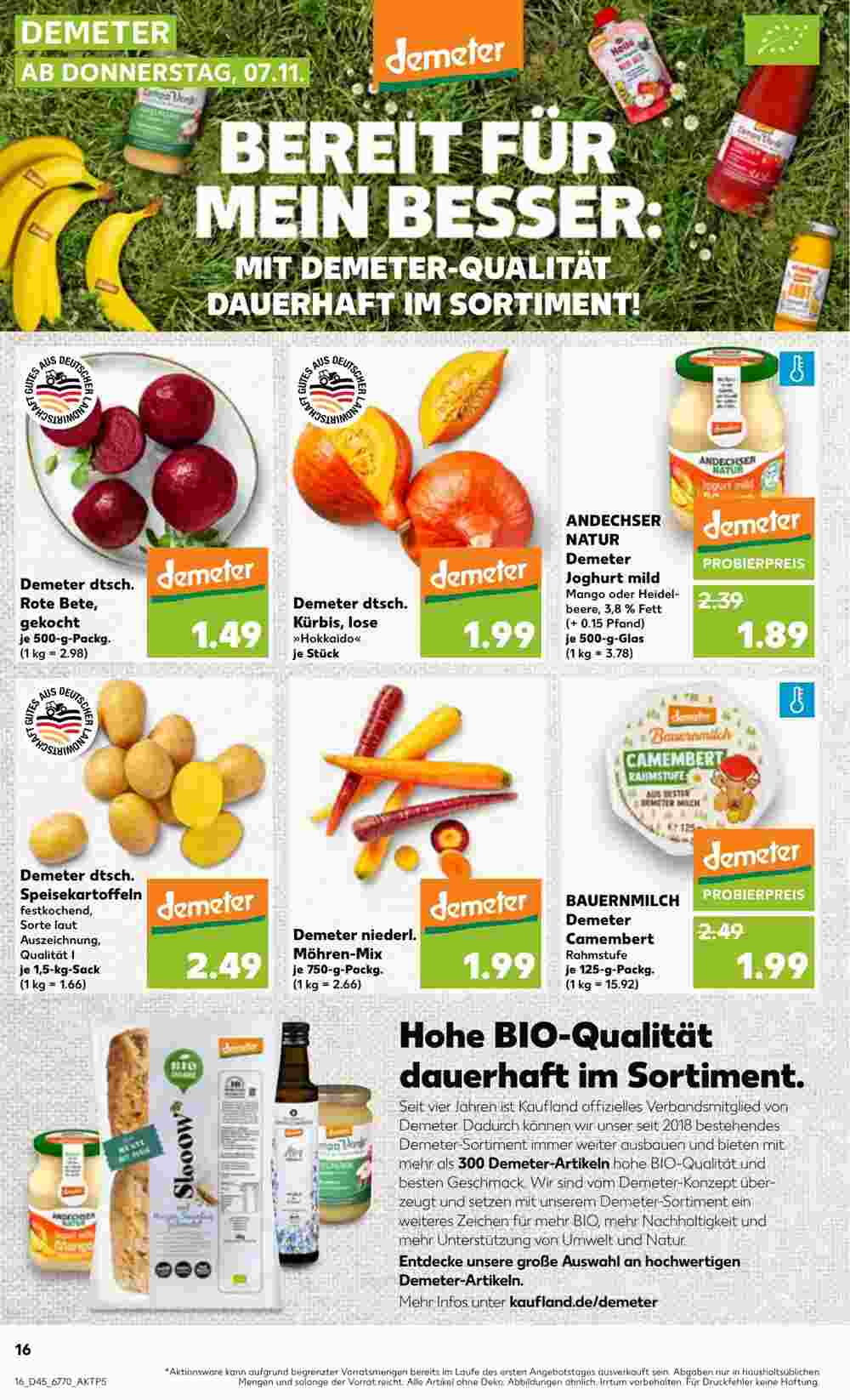 Kaufland Prospekt (ab 07.11.2024) zum Blättern - Seite 16