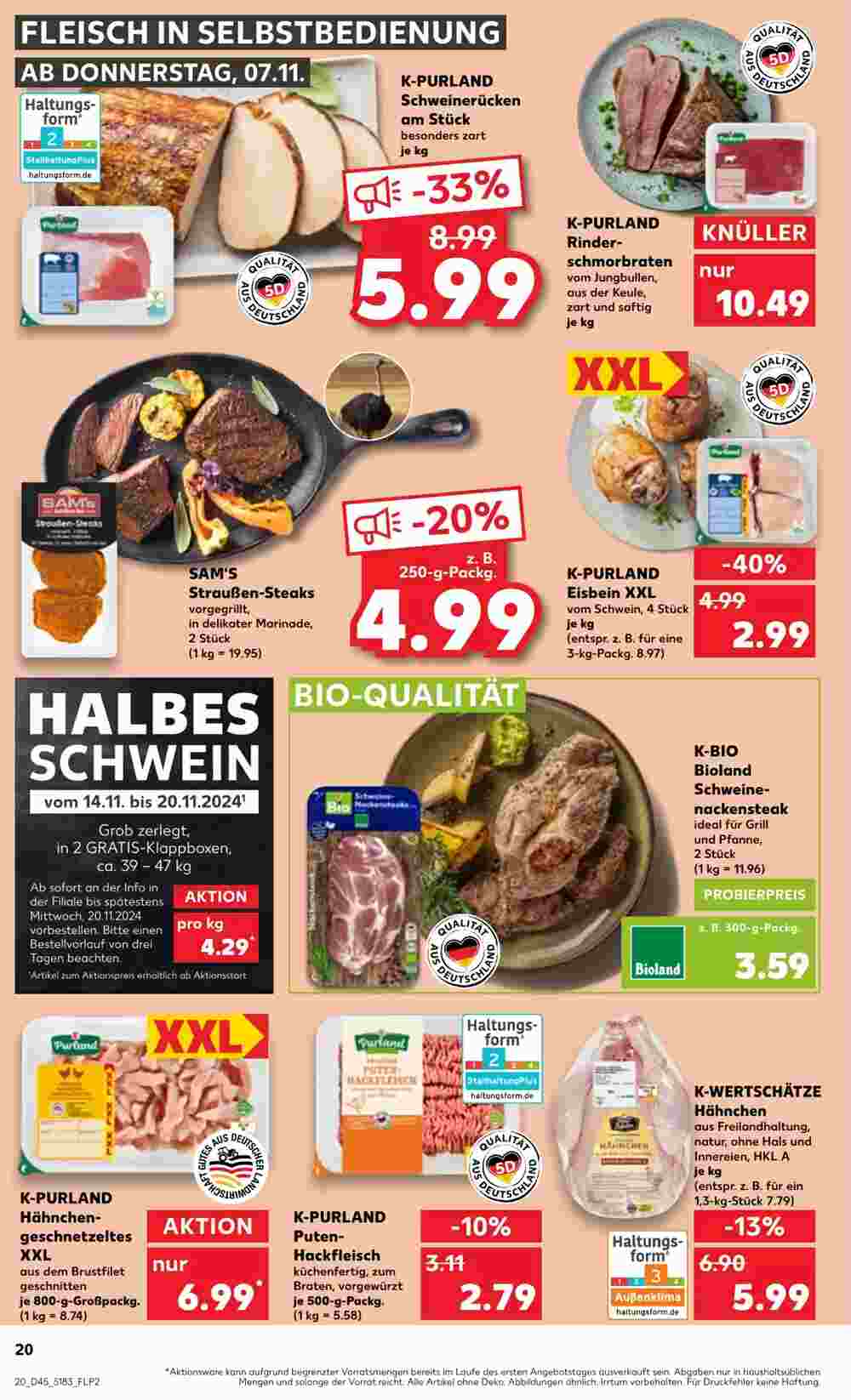 Kaufland Prospekt (ab 07.11.2024) zum Blättern - Seite 20