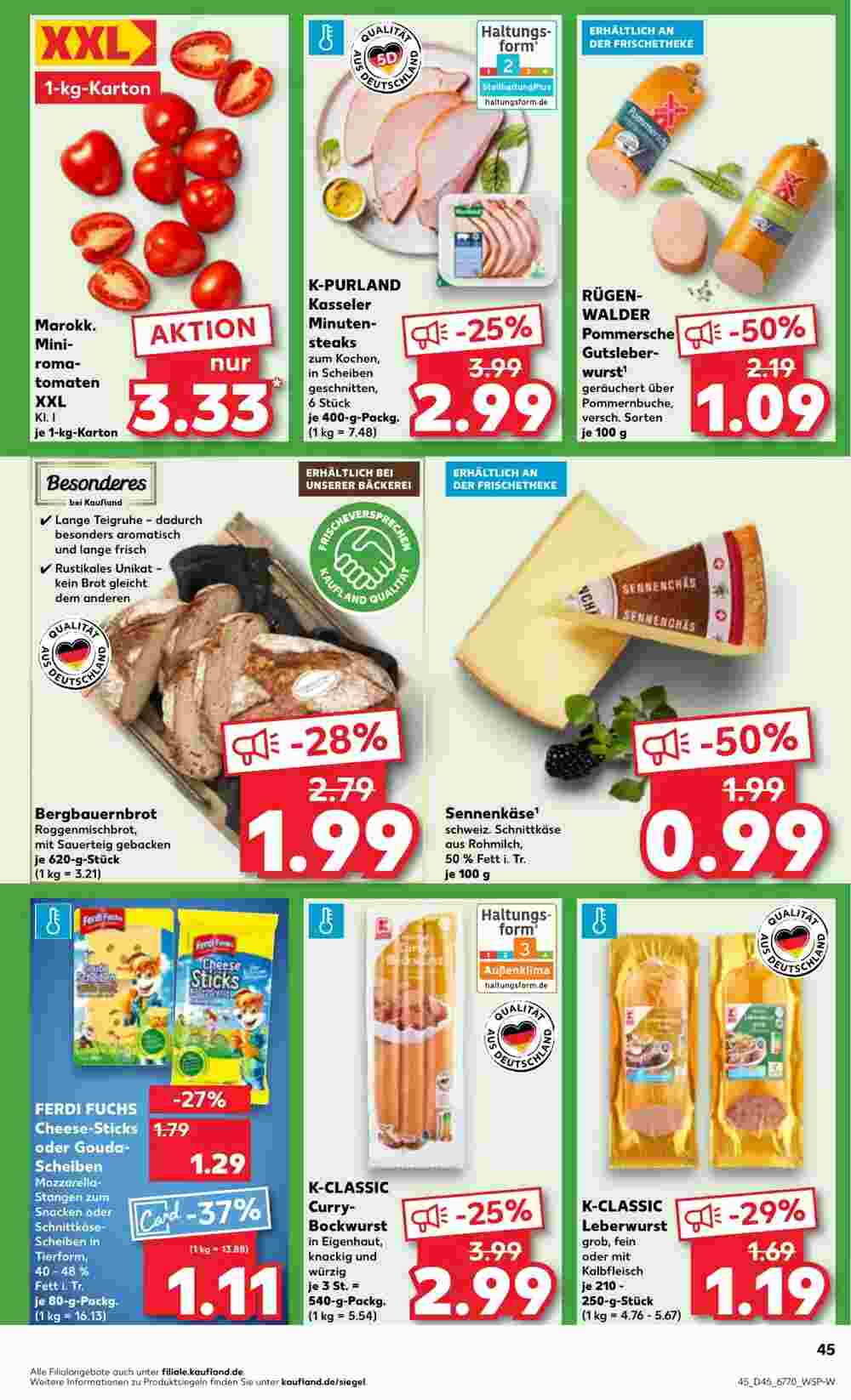 Kaufland Prospekt (ab 07.11.2024) zum Blättern - Seite 45