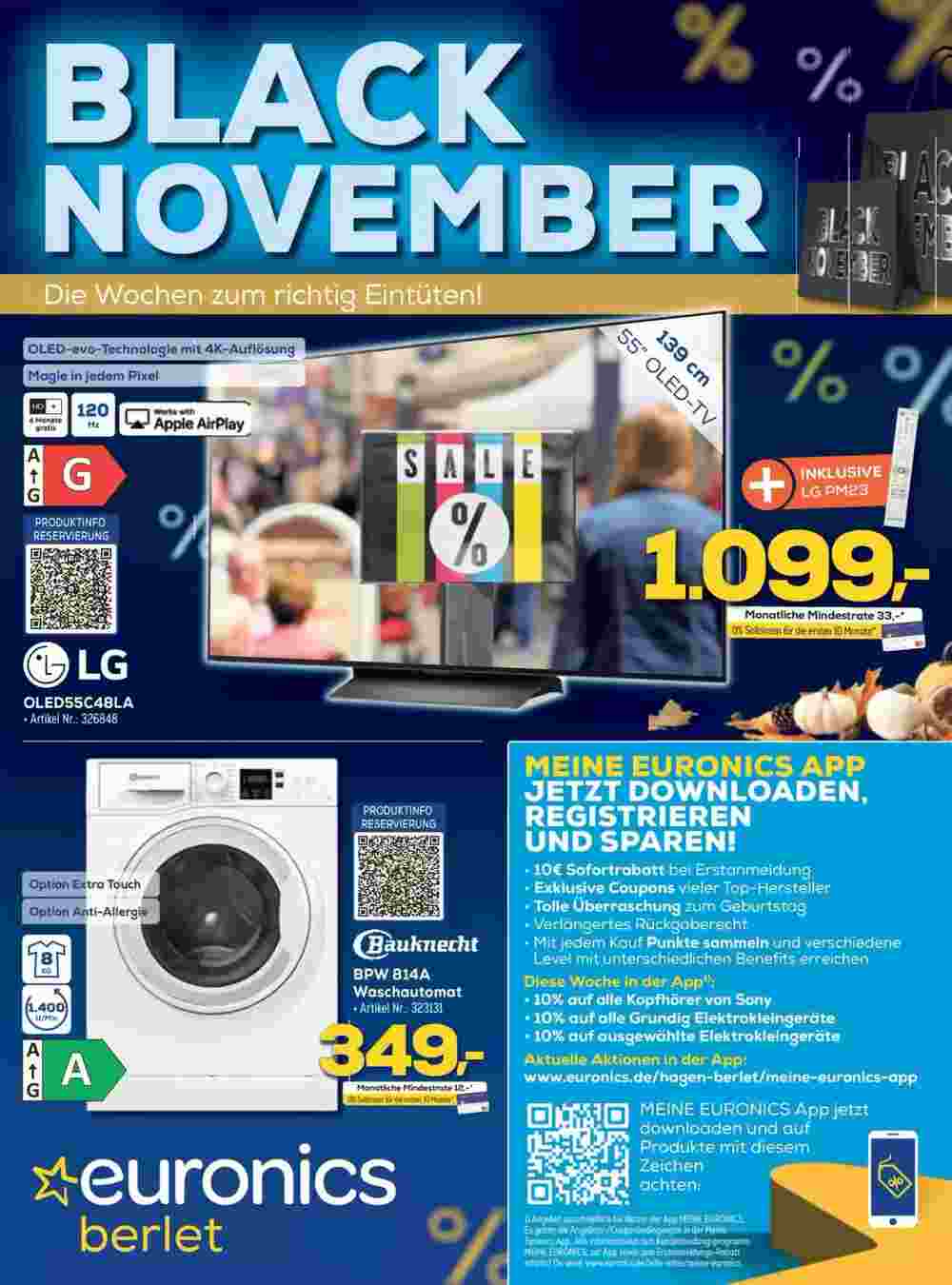 Euronics Prospekt (ab 09.11.2024) zum Blättern - Seite 1