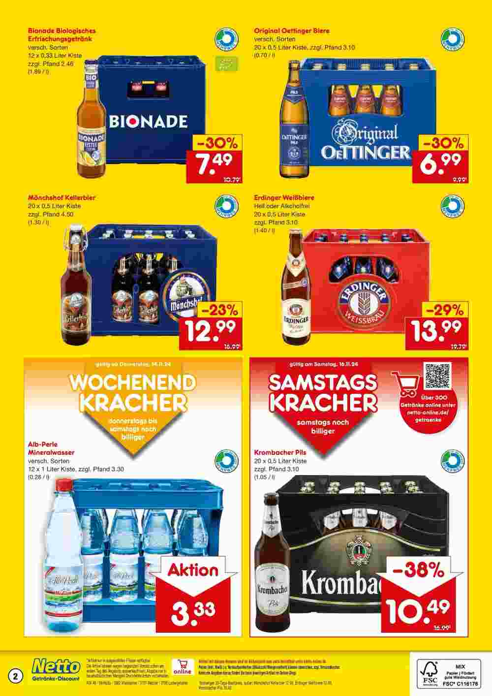 Netto Getränke Discount Prospekt (ab 10.11.2024) zum Blättern - Seite 2