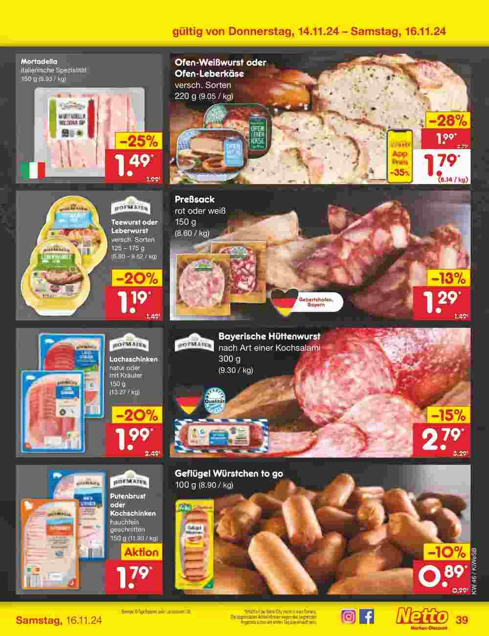 Netto Marken-Discount Prospekt (ab 10.11.2024) zum Blättern - Seite 48