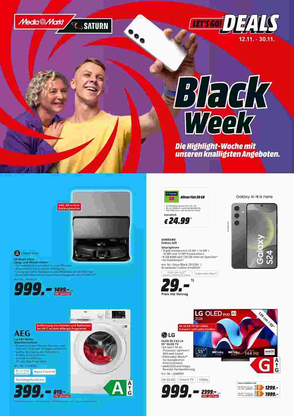 MediaMarkt Prospekt (ab 12.11.2024) zum Blättern - Seite 1