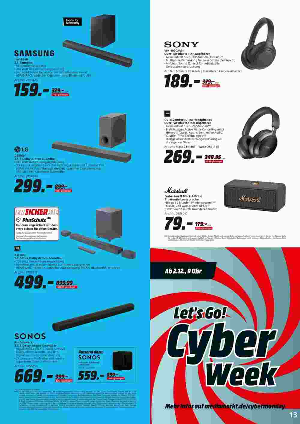 MediaMarkt Prospekt (ab 12.11.2024) zum Blättern - Seite 13