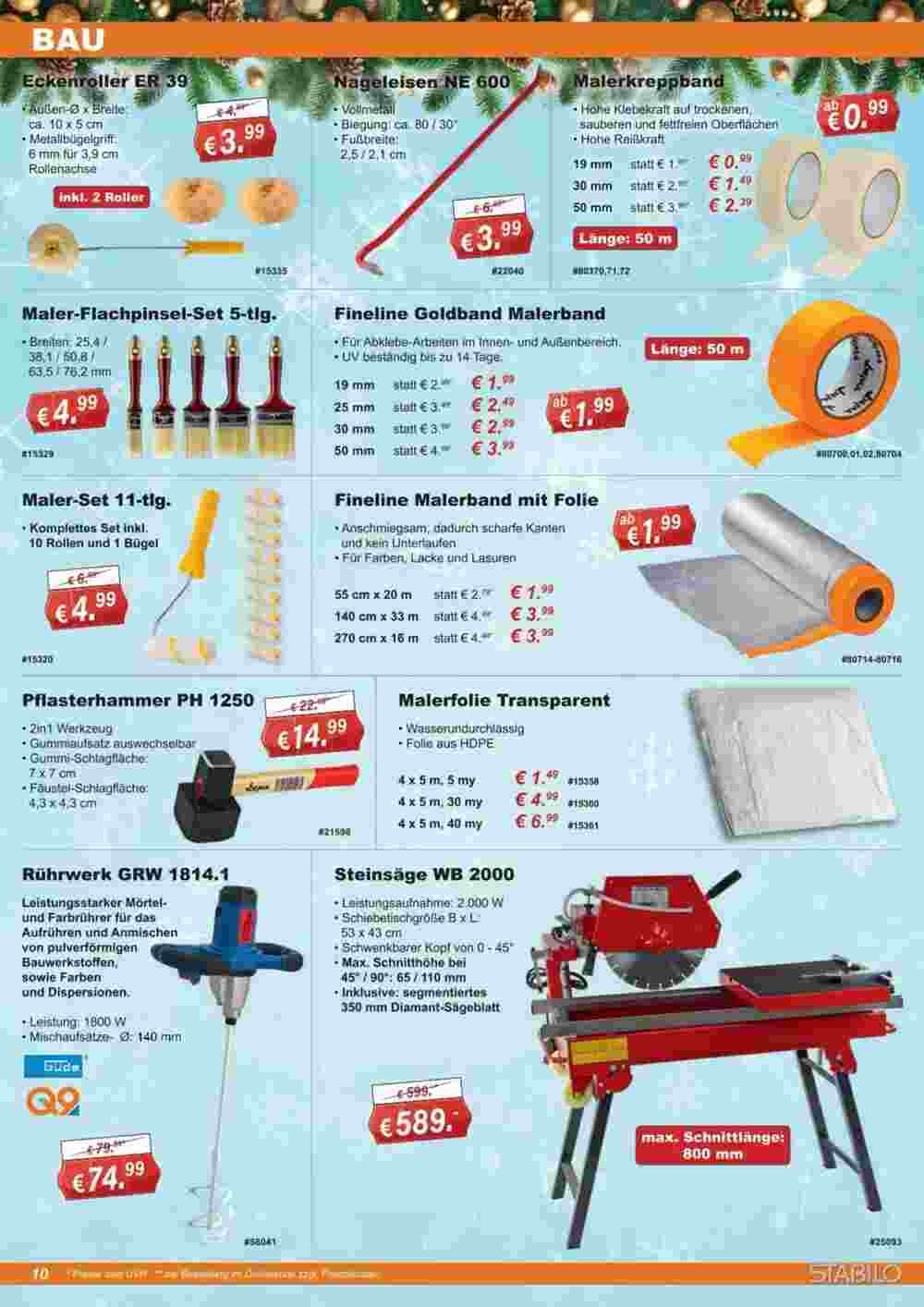 Stabilo Fachmarkt Prospekt (ab 13.11.2024) zum Blättern - Seite 10