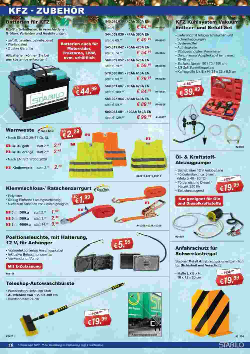 Stabilo Fachmarkt Prospekt (ab 13.11.2024) zum Blättern - Seite 16