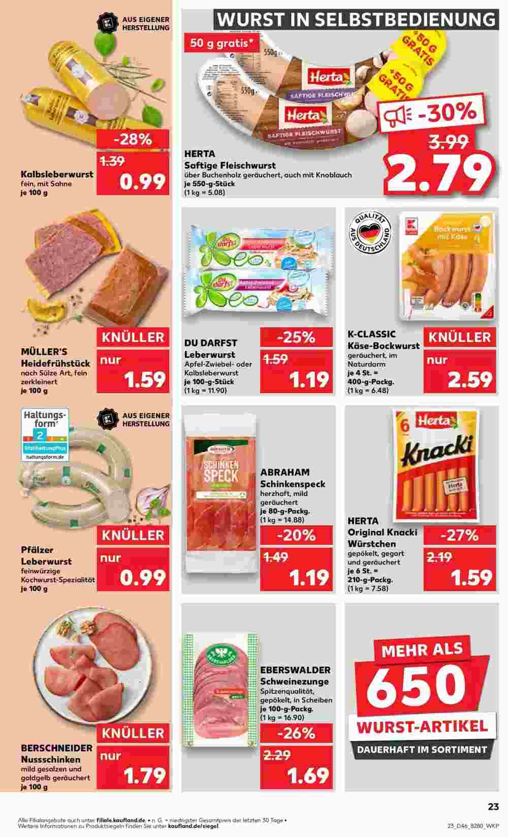 Kaufland Prospekt (ab 13.11.2024) zum Blättern - Seite 23