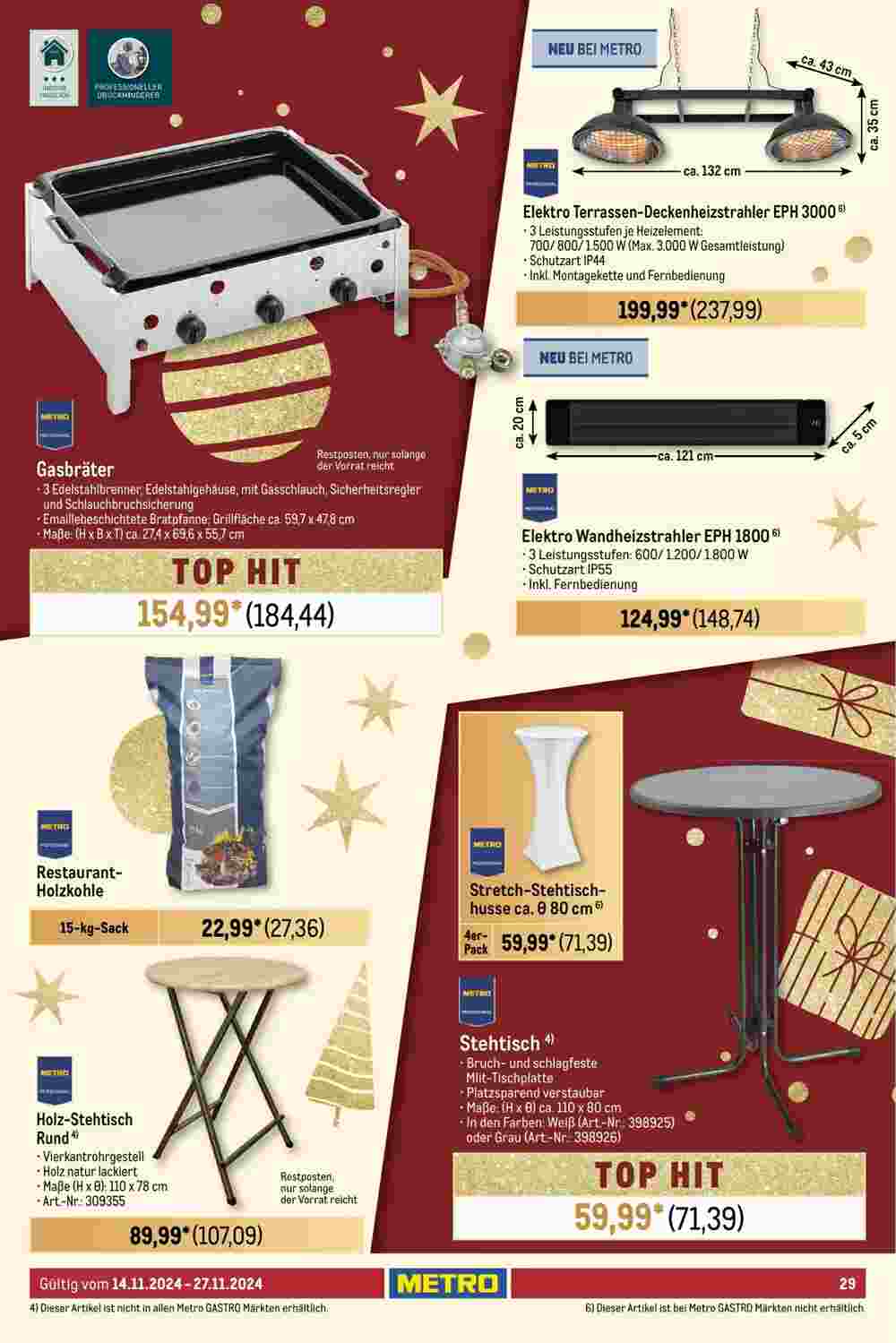 METRO Prospekt (ab 14.11.2024) zum Blättern - Seite 29