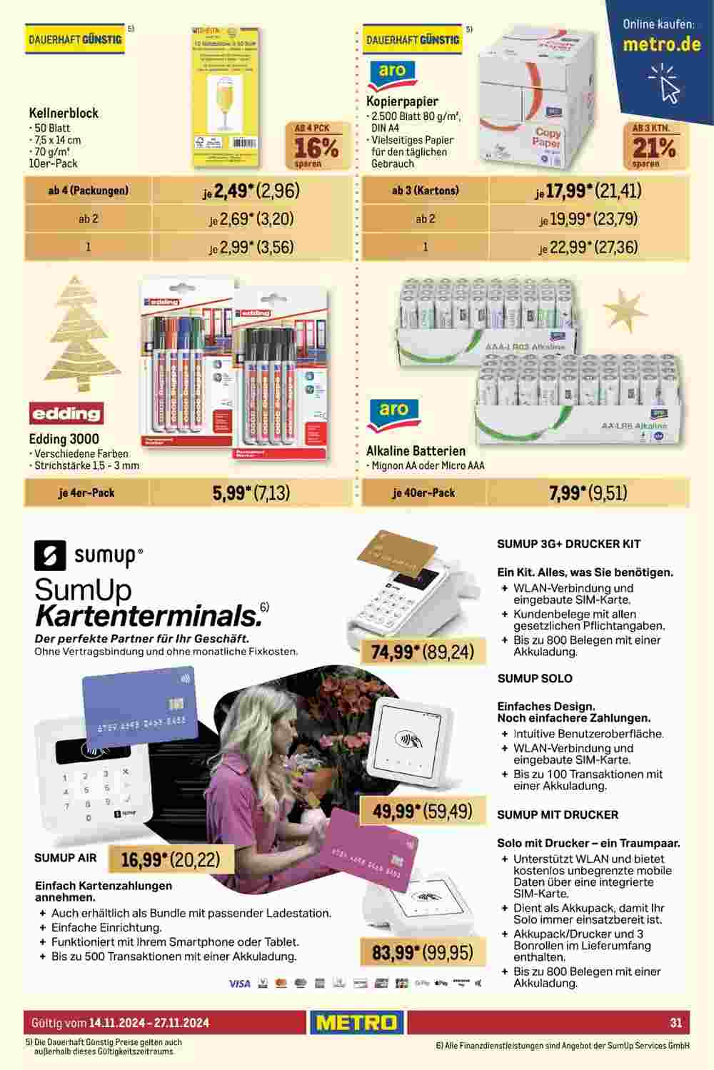 METRO Prospekt (ab 14.11.2024) zum Blättern - Seite 31