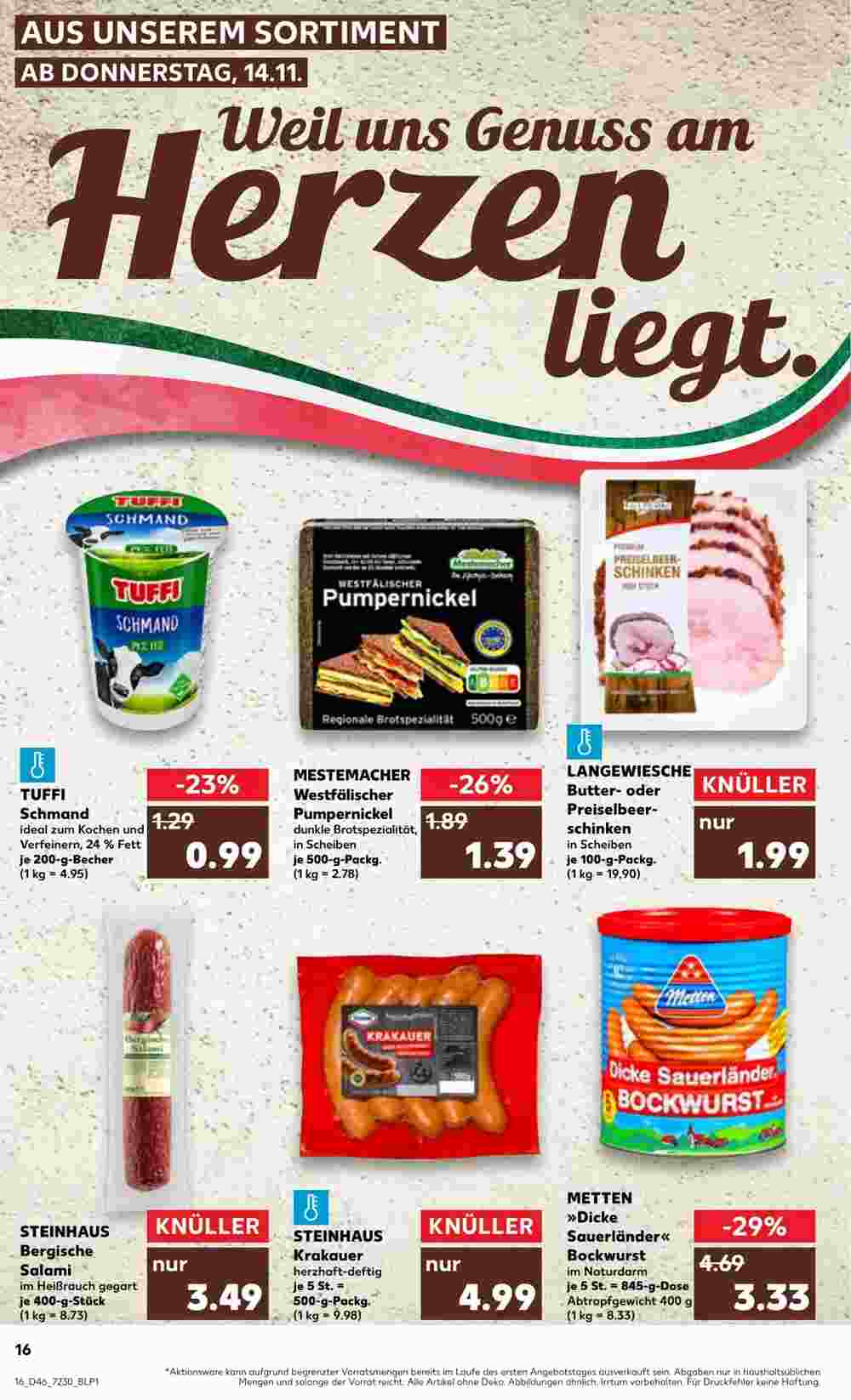 Kaufland Prospekt (ab 14.11.2024) zum Blättern - Seite 16