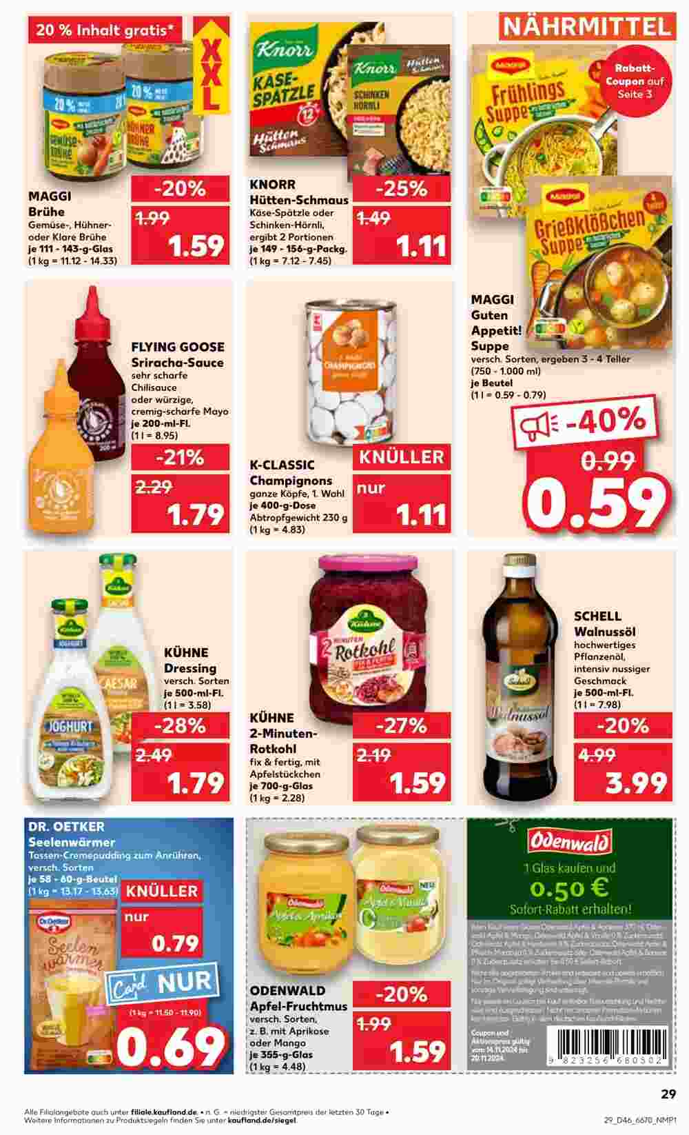 Kaufland Prospekt (ab 14.11.2024) zum Blättern - Seite 29