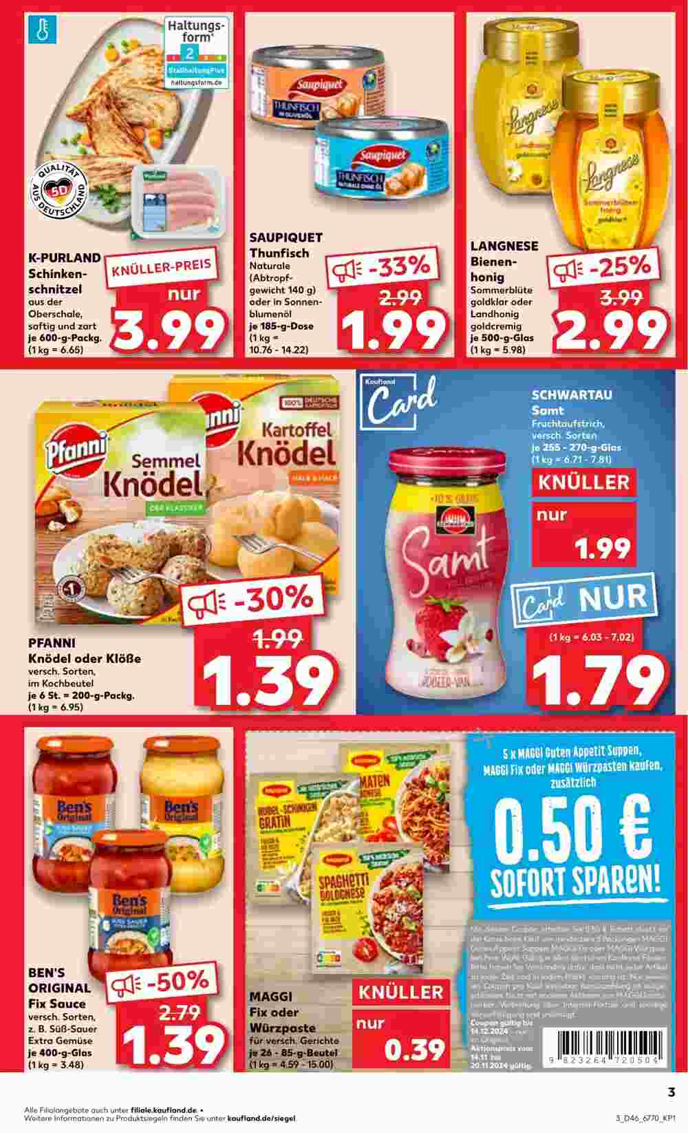 Kaufland Prospekt (ab 14.11.2024) zum Blättern - Seite 3