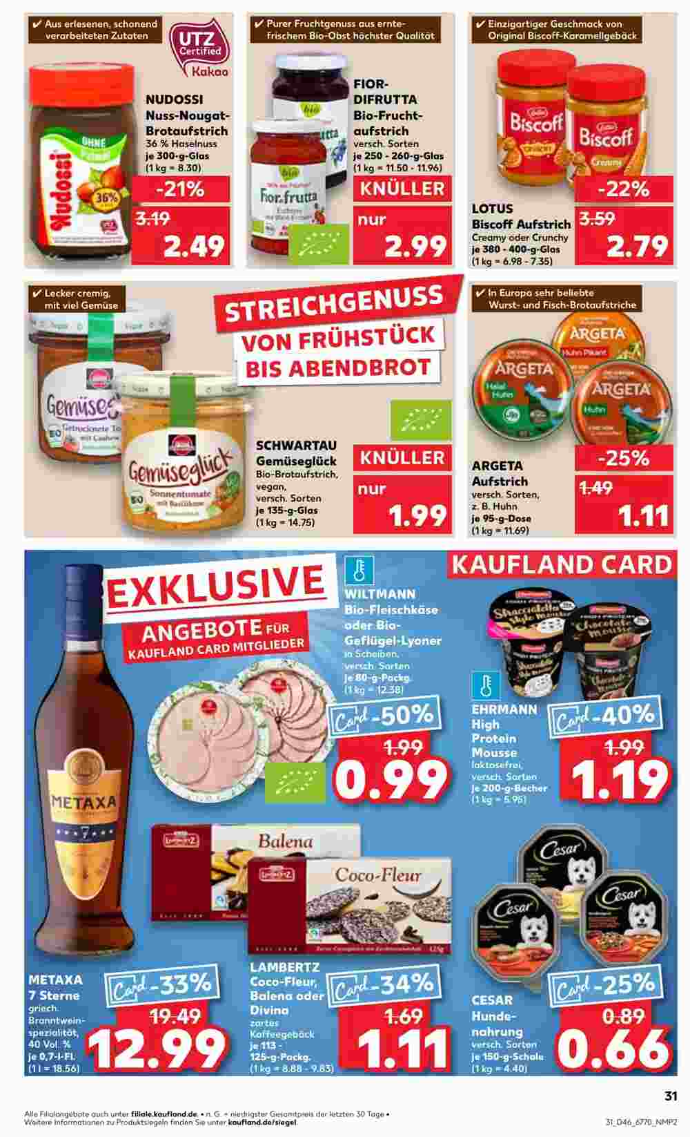 Kaufland Prospekt (ab 14.11.2024) zum Blättern - Seite 31