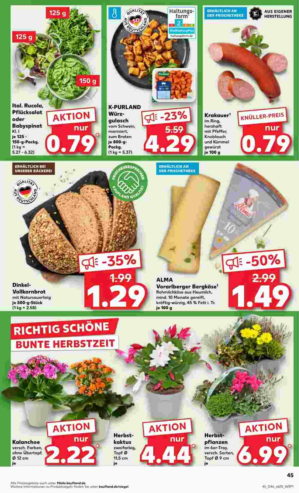 Kaufland Prospekt (ab 14.11.2024) zum Blättern - Seite 45