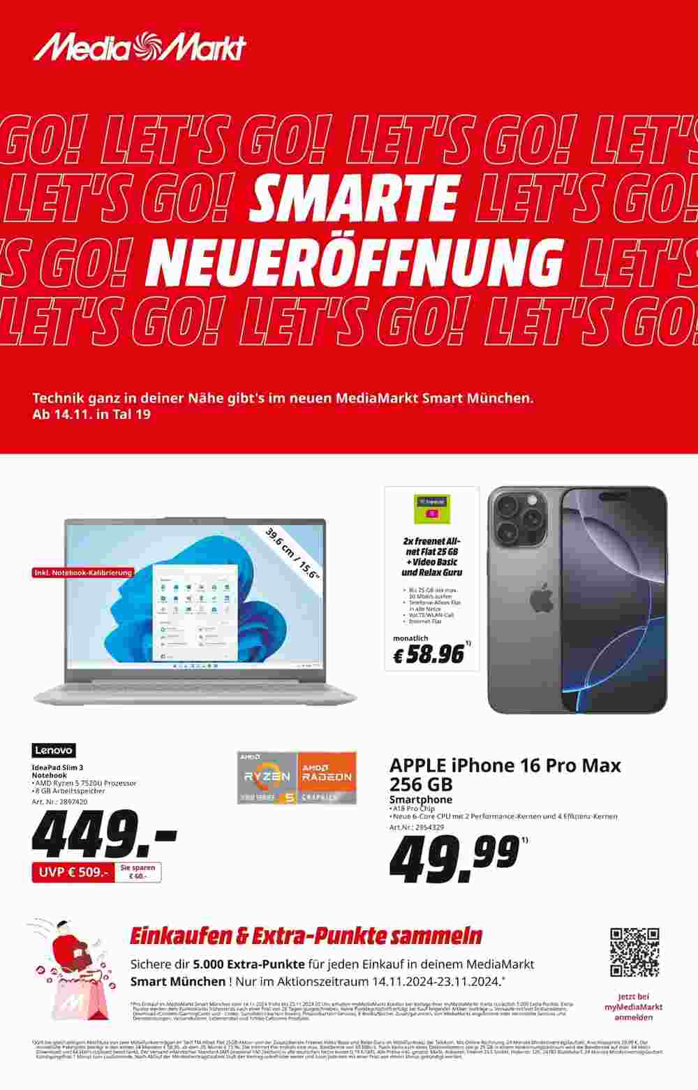 MediaMarkt Prospekt (ab 14.11.2024) zum Blättern - Seite 1