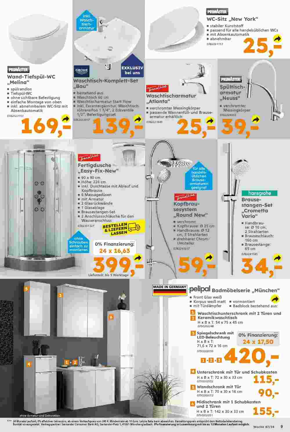 Globus Baumarkt Prospekt (ab 17.11.2024) zum Blättern - Seite 9