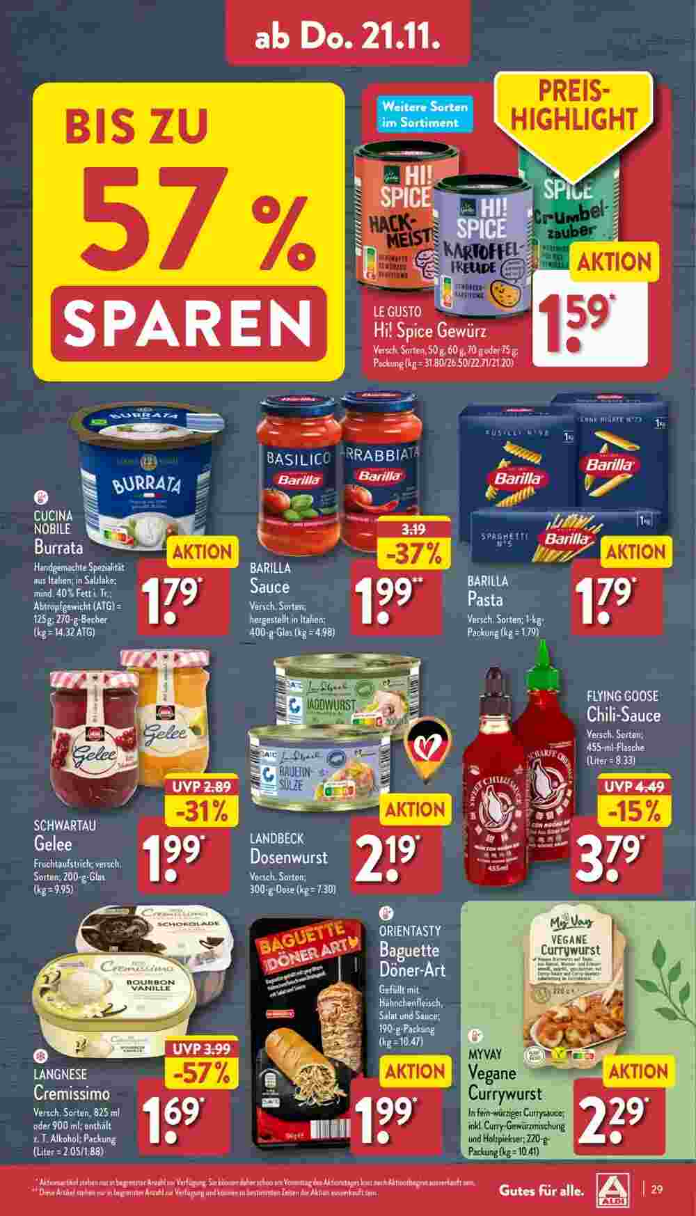 Aldi Nord Prospekt (ab 18.11.2024) zum Blättern - Seite 29