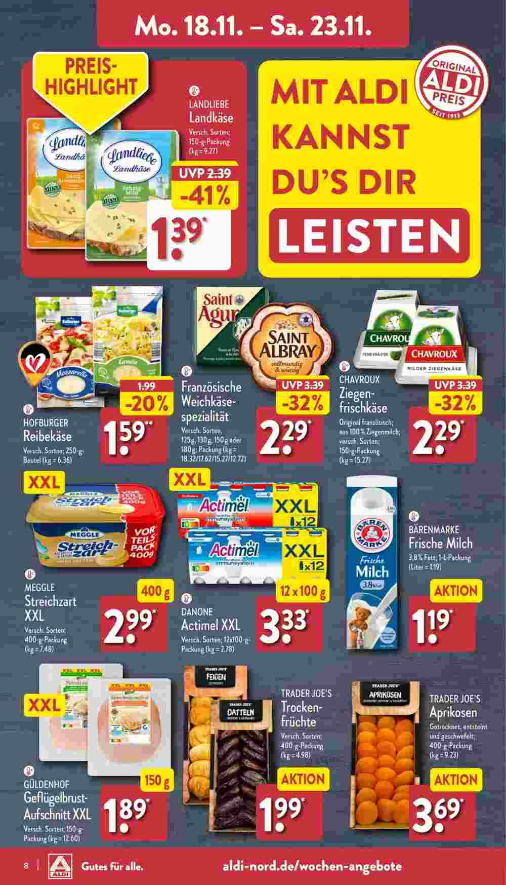 Aldi Nord Prospekt (ab 18.11.2024) zum Blättern - Seite 8