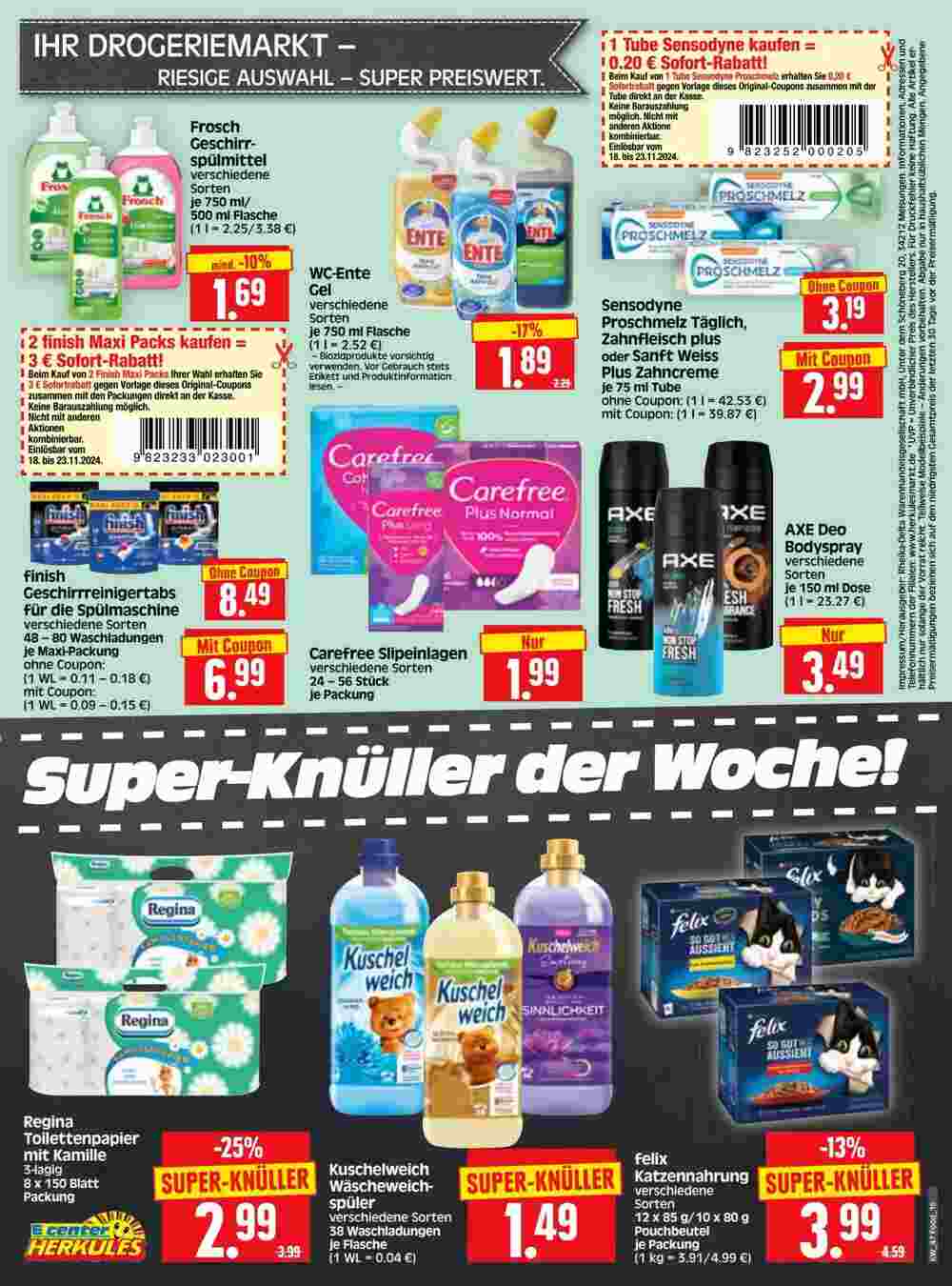 Edeka Herkules Prospekt (ab 18.11.2024) zum Blättern - Seite 16