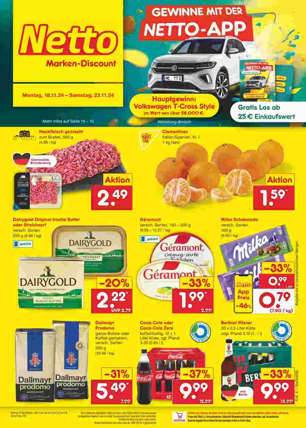 Netto Marken-Discount Prospekt (ab 18.11.2024) zum Blättern - Seite 1